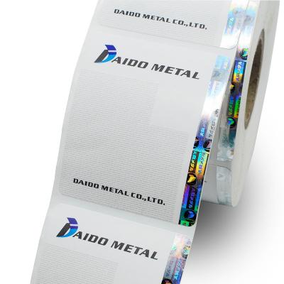 China Anti-counterfeit Yutai Self Adhesive Thermal Hologram Hot Stamping Label Hologram Adhesive Security Sticker Roll For Laptop for sale