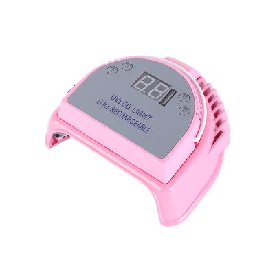 China Portable Nail Art Salon+home Treatment Pro Nail Lamp Gel Polish Nail Dryer Rechargeable Lamp Kit Led UV Lamp Set for sale