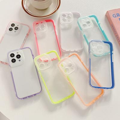 China Factory Cheap Price Shockproof Anti-Yellowing TPU PC Material Double Protective Clear Phone Case For iPhone 11 series iPhone 12 13 pro for sale