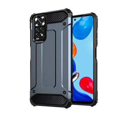 China Cheap Price Shockproof 2 in 1 Heavy Armor Cell Phone Case For Xiaomi Redmi Hybrid TPU Anti-drop Heavy Note 11 for sale