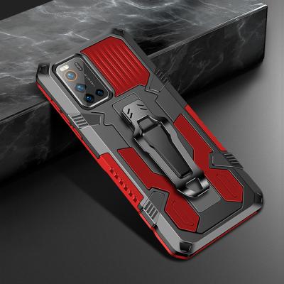 China 100% Eco-friendly Case DIOUSI Armor Shockproof Kickstand Back Phone Clip Cell Phone Case For VIVO V17 V19 for sale