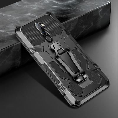 China 100% Eco-friendly Phone Case DIOUSI Armor Kickstand Back Clip Phone Case Covers For OPPO A9 2020 for sale