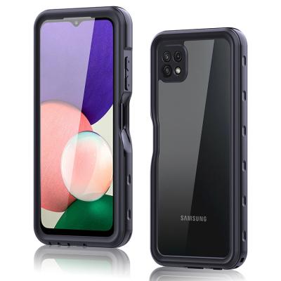 China Wholesale High Quality Waterproof Shellbox Shockproof Brand Mobile Phone Case For Samsung A22-5G Version With Built-in Screen Protector for sale