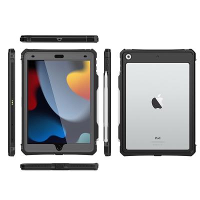 China IPad Shellbox Rugged Shockproof Case ip68 10.2 Waterproof Compatible With iPad 10.2 2019/2020/2021 inch Built In Screen Protector for sale