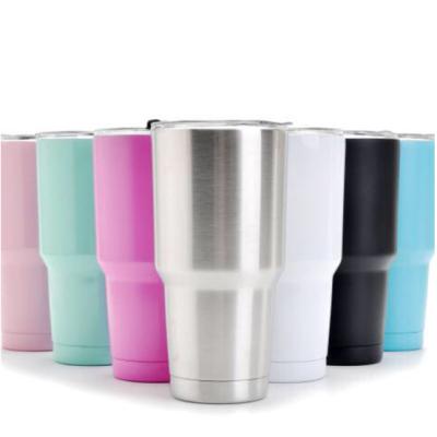 China PORTABLE 30oz Insulated Tumbler With Straw And Lid Stainless Steel Double Wall To Sprinkle Coated Travel Mug Office Coffee Tumbler for sale