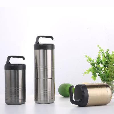 China Double Wall Custom Logo Lunch Container Stainless Steel 304 PORTABLE Hot Sale Food Grade Insulated Double Layer Vacuum Food Jar for sale