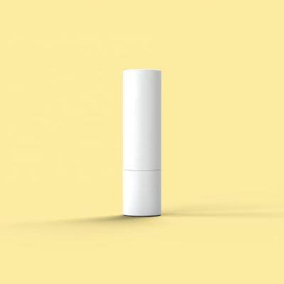 China Wholesale Low MOQ Cosmetic Lip Balm Lipstick White Empty Round Tube for sale