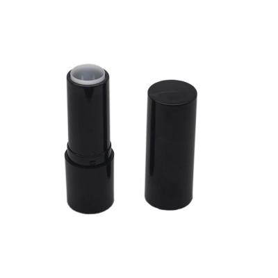 China Cosmetic Black Empty Round NO LOGO 12.1mm Lipstick Tube RTS for sale