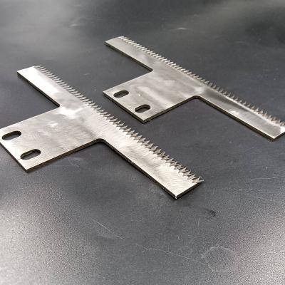 China food & Beverage factory high quality serrated knife blades packaging, food packaging machine serrated packaging machine blade for sale