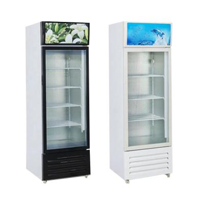 China Single-temperature commercial supermarket refrigerator display soft drink refrigerator with single glass door refrigerator for sale for sale