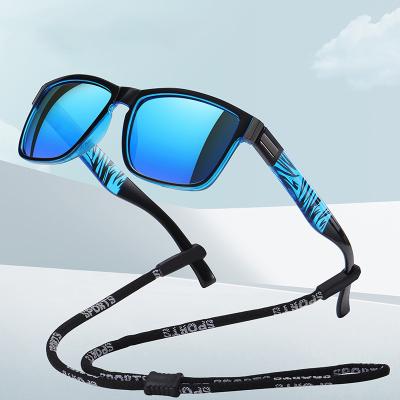 China Fashion Sunglasses Hot Selling Custom Logo UV400 Base Shading Purple Mirrored Polarized Sports Sunglasses Men for sale