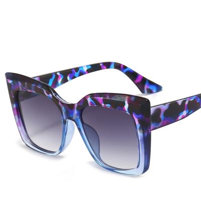 China Fashion Sunglasses Printing Model Square CET Eye Monocle Eyewear Women New Arrivals Sunglasses Luxury Brands for sale