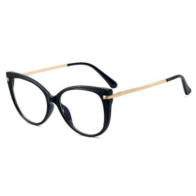 China For 2021 Finewell Women's Cat Eye Glasses Light Blue Eyewear Glasses Retro Reading Glasses Computer Clear Glass Frames for sale