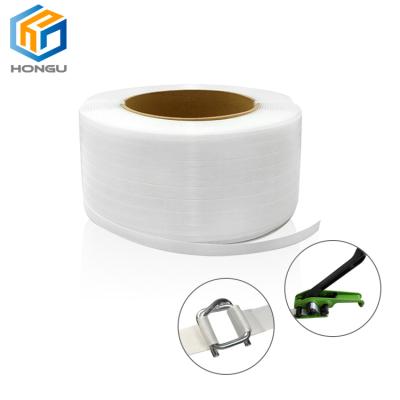 China Hot-selling 13mm Polyester Manual Wrapping Compound Strapping Strap For Chinese Market for sale