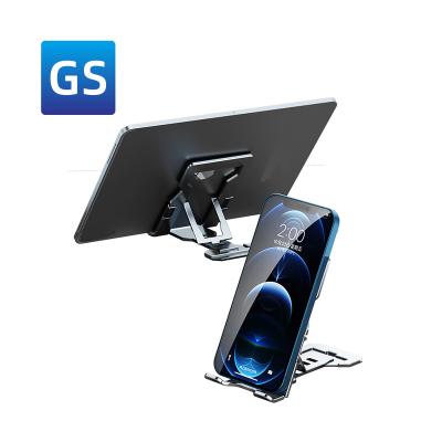 China High Quality Private Adjustable Logo Foldable Desk Portable Mobile Phone Stand Metal Holder Cell Phone Stand for sale