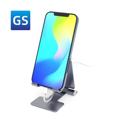 China Foldable Adjustable Good Quality Metal Tablet Holder Table Desk Cell Extend Foldable Support Desktop Mobile Phone Stand Holder for sale