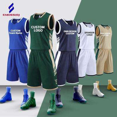 China Wholesale Cheap Breathable Custom Breathable Polyester 100% Breathable Adults Nevy Basketball Tank Tops Shirts Red Blue With Numbers for sale