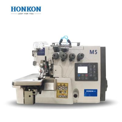 China Garment Shops HK-M5-BK Automatic Overlock Sewing Machine With Industrial Function Back Lock Sewing Machine for sale