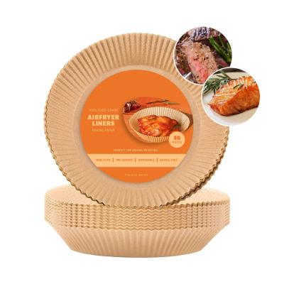 China Biodegradable Disposable Parchment Baking Oilproof Non Sticky Food Grade Air Fryer Paper Liner for sale