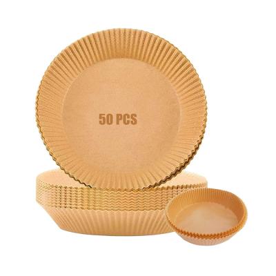 China Non Stick Food Grade Disposable Roasting Microwave Air Fryer Paper Biodegradable Oilproof Cooking Liner for sale