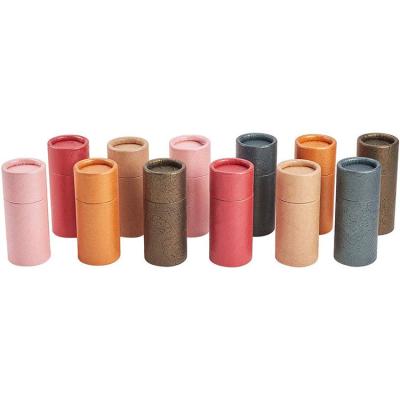 China Custom Eco Friendly Biodegradable Lip Balm Stick Container Small Deodorant Paprboard Tubes Paper Packaging for sale