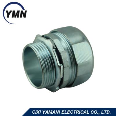 China China Manufacturer Competitive Price Zinc Steel Plated Steel Rigid Type Compression Connector for sale