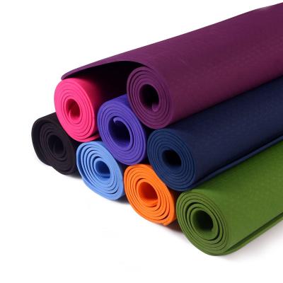 China Exercise Band Yoga Gym Workout Waterproof Home Sports Non Slip Branded Custom Fitness Yoga Mat for sale