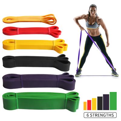 China Professional Indoor Sporting Goods Natural Latex Pull Up Workout Fitness Power Band Indoor Gym Fitness Resistance Band for sale