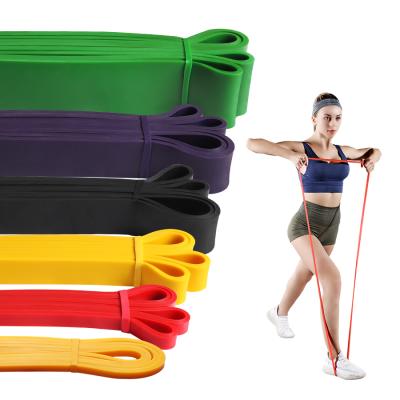 China Indoor Sporting Goods Amazon Hot Selling Latex Pull Up Aid Fitness Strength Band Power Exercise Stretch Pull Up Long Bands for sale