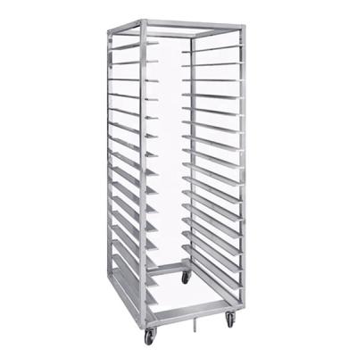 China Restaurnts / Bakery / Supermaket / Factory 16 Tire Mobile Bakery Tray Rack Trolley For Hotels And Shops for sale