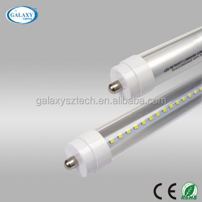 China 2018 High Lumen 40W 8ft Indoor Lighting Single Pin T8 LED Tube With FA8 Base for sale