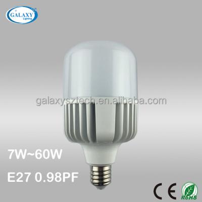 China Warehouse 100% Power 20W/25W/30W/40W/50W/60W E27 LED T Light Bulb With High Power Factor for sale