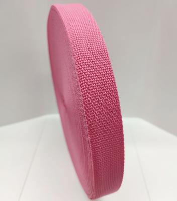 China Sustainable Pp Webbing Tape for Backpack Straps Cheap Price 25mm Rose Offer Free sample Webbing 100% Polypropylene for sale