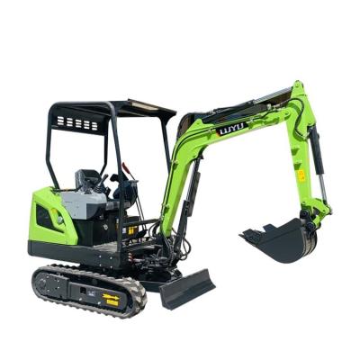 China Cheap Price China LUYU-18/ISO CE Certification Hotels 1.8 Ton Excavator With Accessories for sale