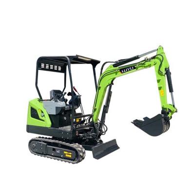 China LUYU-18 Hotels CE ISO Approved 1.8Ton mini excavator micro excavadora with diesel engine for sale for sale