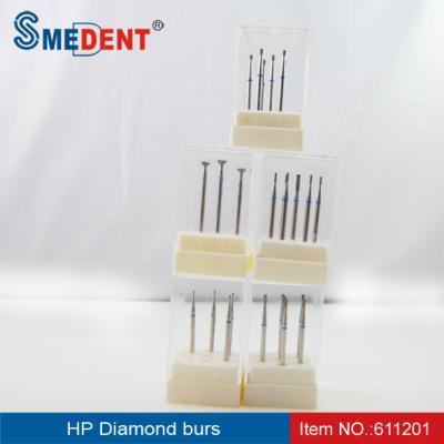 China Steel Dental Diamond Burs HP / Dental Supplies Fg Burs Diamond Burs Tungsten Carbide Dental for sale