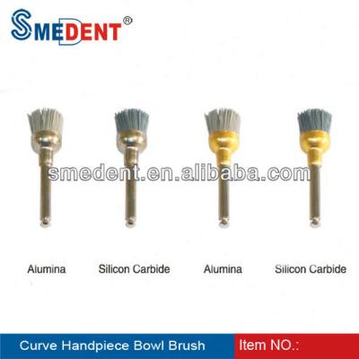 China Polymer dental lab, dental lab brush, curve handpiece bowl brush for sale