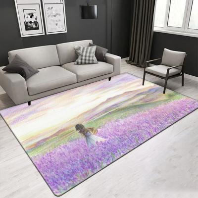 China Customized size and pattern living room center large area rug office carpet Bedroom area rug Polyester fibers for sale