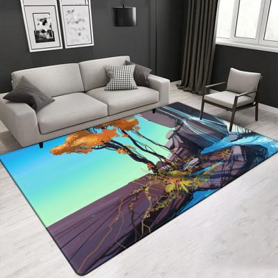 China Best quality landscape pattern Customized size living room area rug office carpet Factory direct sale for sale