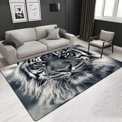 China Customized Size Animal Pattern Living Room Rug 3D Printed Rectangle Carpet 2.4*3m for sale