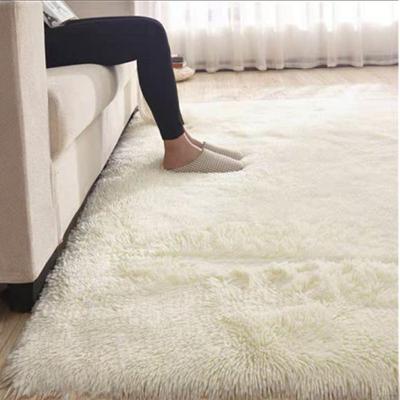 China Customized Size Fluffy Fur Living Room Rug Dyed Rectangle Carpet 2.4*3m for sale