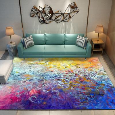 China Manufacturer Aesthetic 3D Modern Figure Artistic Living Room Carpet Hotel Area Rugs Customized Size for sale