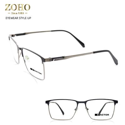 China Wholesale Kactor optical glass titanium unisex eyewear half frame new fashion design for sale