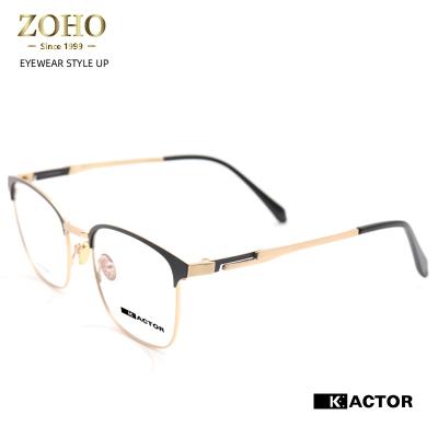 China Wholesale Design Half Frame Kactor Optical Glass Titanium Glass Eyeswear New for sale