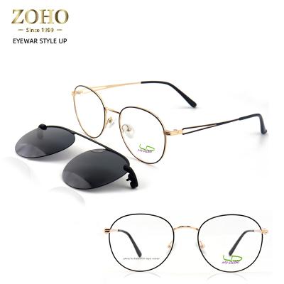 China Fashion Sunglasses Factory Wholesale Clip On Glass Metal Lenses Driving Glasses for sale