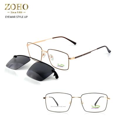 China New Fashion Sunglasses TAC Polarize Variable Lens Metal Frame Clip On Glasses for sale