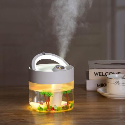 China Latest Warm Light Design 5V Working 5-10 Hours Auto Power Off Ultrasonic Humidifier for sale