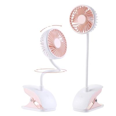 China Hotel New Product 360 Oscillting Mini Usb Rechargeable Clip On Table Desk Fan for sale