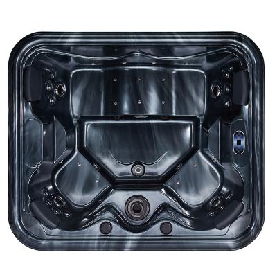 China Modern 4 Seats, 37 Jets, Large Underwater Lightweight Acrylic Whirlpool Hot Tub Massage Outdoor Spa for sale