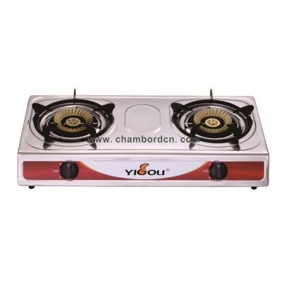 China YG-G2038 Garage Household Table Cast Iron Burner With Iron Cap Stainless Steel Gas Cooktop for sale